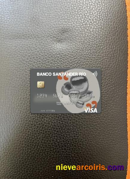 Argentina Banco Santander Río visa card photolook